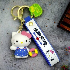 Keychain Hello Kitty Kuromi My Melody Anime Sanrio Figures Gift for Kids Women